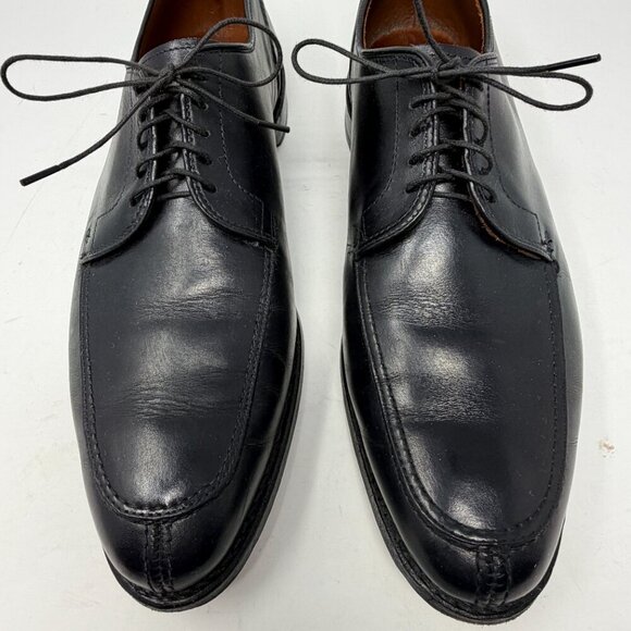 Allen Edmonds men\'s LaSalle dress shoes 12 D oxford derby lace up black leather main image 5